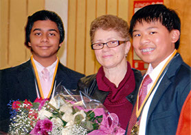 Picture of Irina with 2 students at Wilkes University State Recital